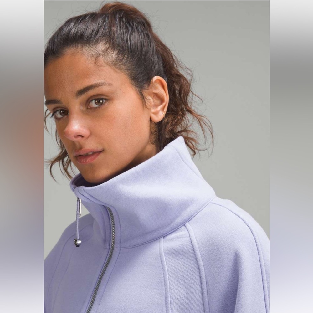 NWT!🍋Lululemon Scuba Oversized Funnel Neck Half Zip🍋X-Small/Small. Lilac Smoke - Picture 5 of 15